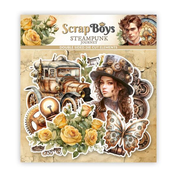 Scrapboys Steampunk Journey 12 Die Cuts