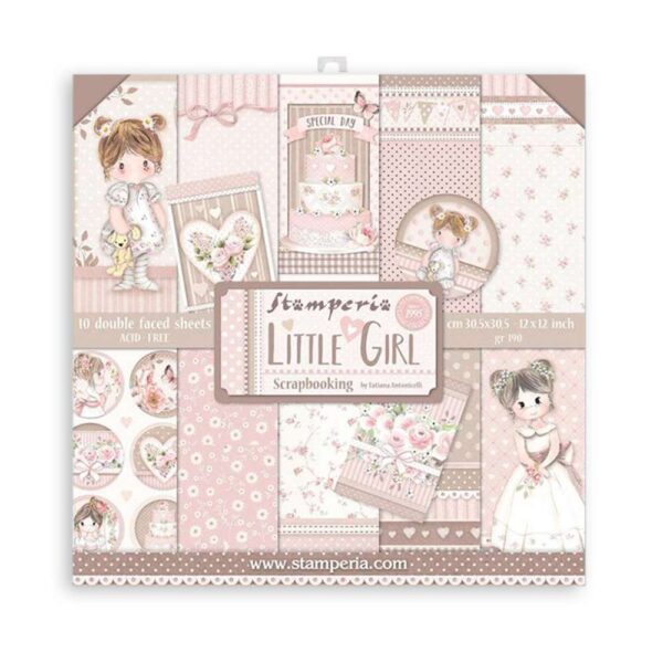Stamperia Little Girl Blokk 12"x12"