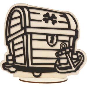 Dekorasjonsfigur Skattekiste H: 13,5 cm