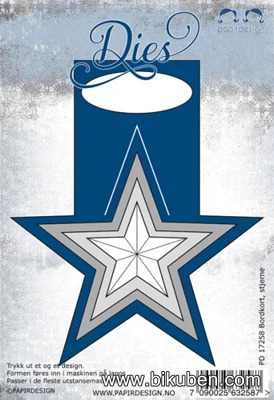 10726_image_76b5252c2f38d78c.jpg Papirdesign Dies - Bordkort, stjerne
