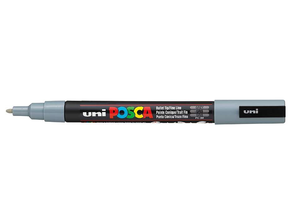 Uni POSCA PC-3M  Fine 0,9-1,3mm  37 Grey - Bilde 1