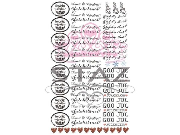 Staz Rub-on-Julehilsner