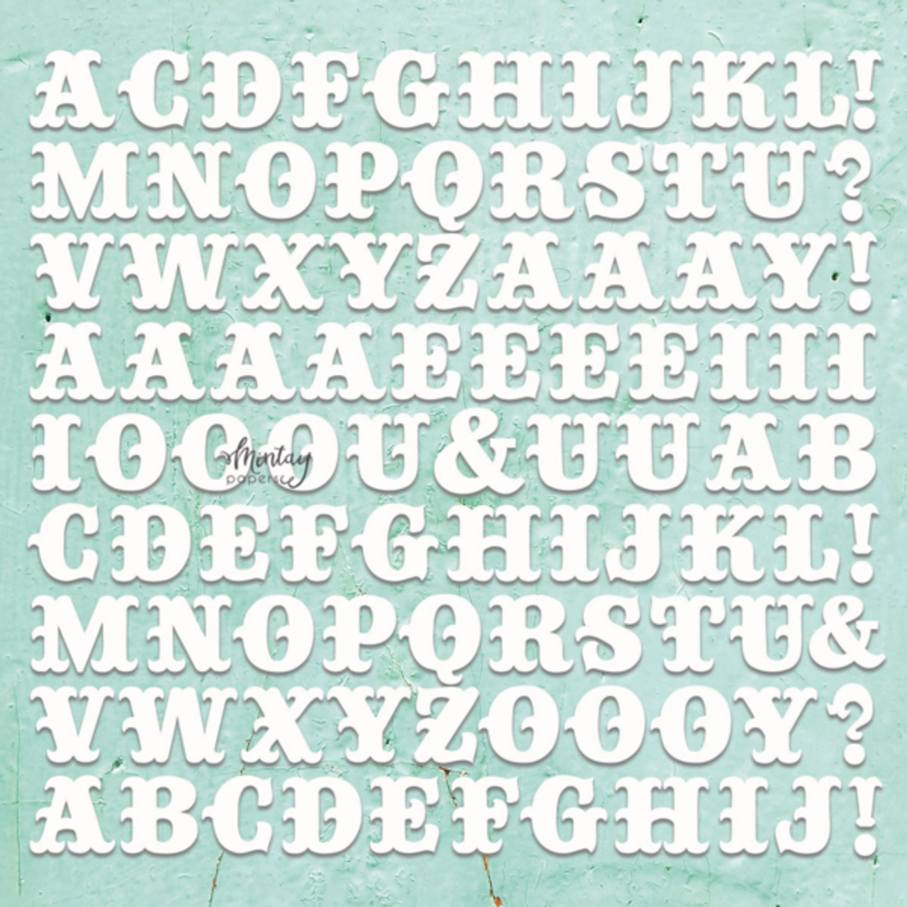 Mintay Chipboard - Bokstaver - Bilde 1