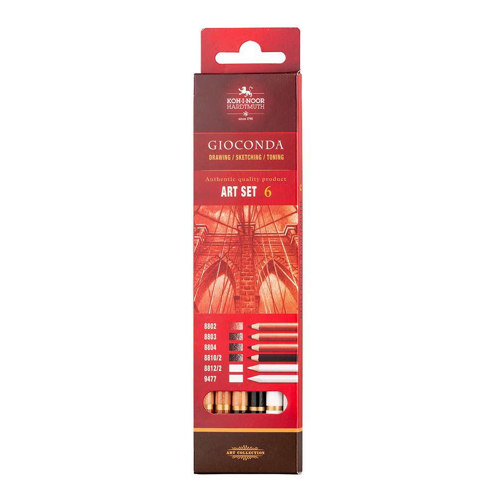 Gioconda Art Set 9035 6stk – Sepia - Bilde 1