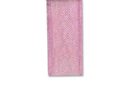 Organza bånd 10mm – 03 Lys rosa – 10m