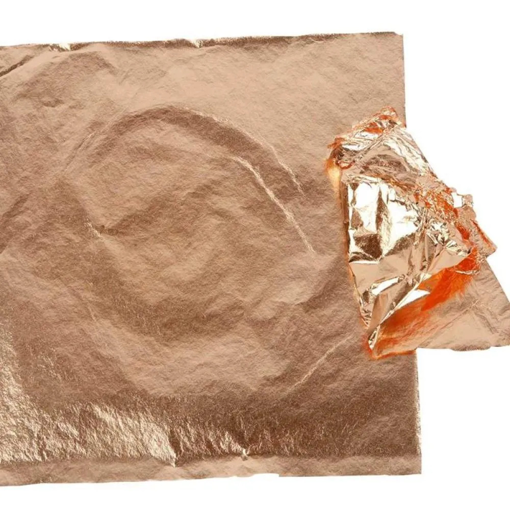Bladgull - 1pk, 25 ark, 16 x 16 cm- Kobber - Bilde 1