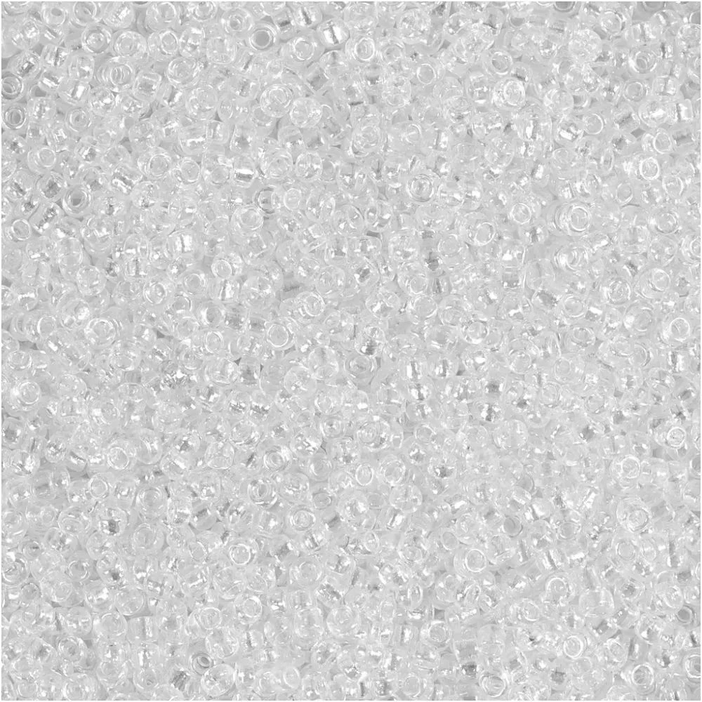 Rocaillesperler - 1 Pk., 25 G, Dia. 1,7 mm, 15/0 , 0,5-0,8 mm, Klar - Bilde 1