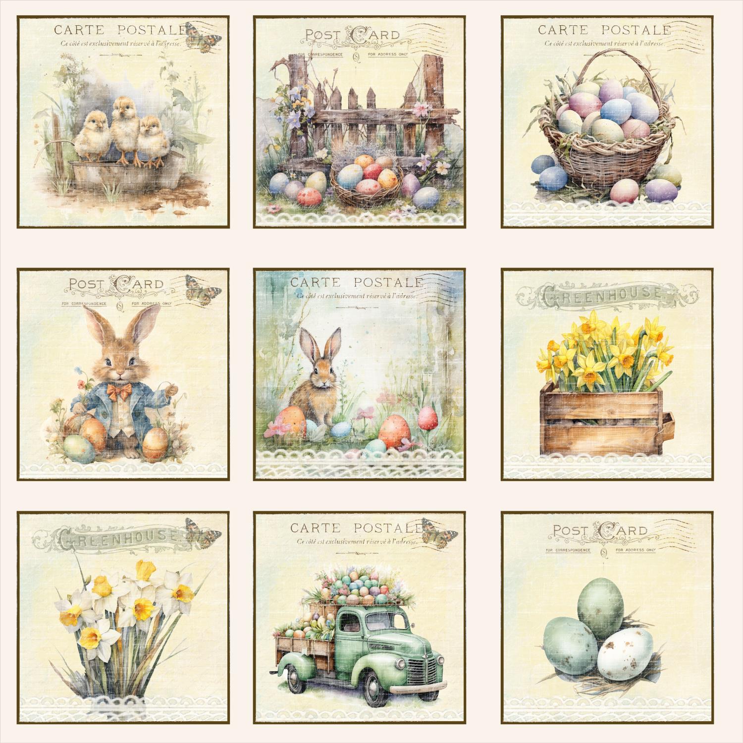 Reprint - Easter  Collection - 12x12 Bildeark - Bilde 1