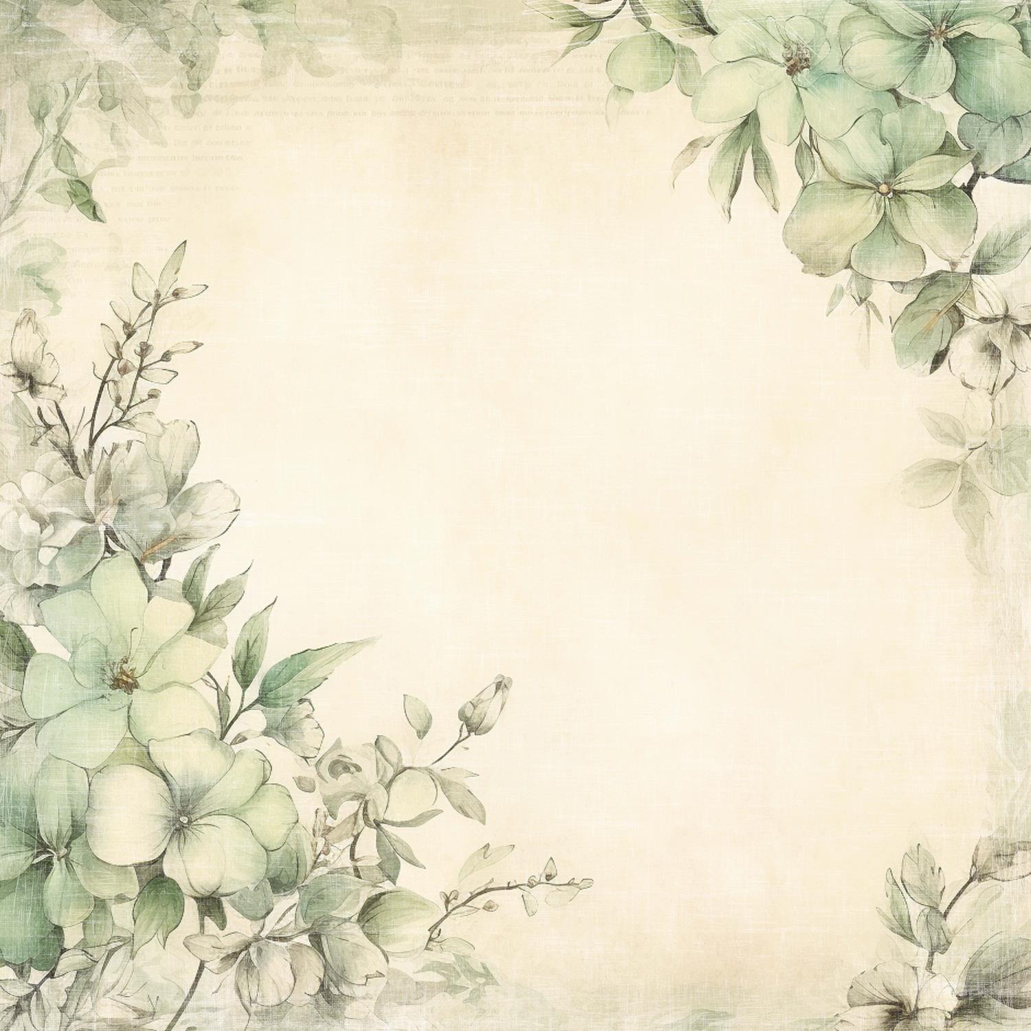 Reprint - Bear  Collection - Flowers 12x12 - Bilde 1