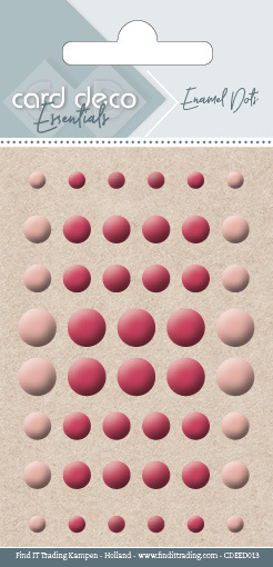 Card Deco Dots Blank Orange