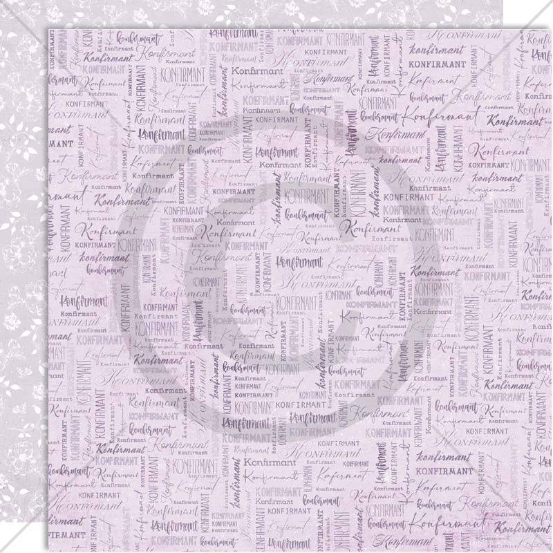 Papirdesign - Fryd og Glede - Årets konfirmant, lilla - Bilde 1