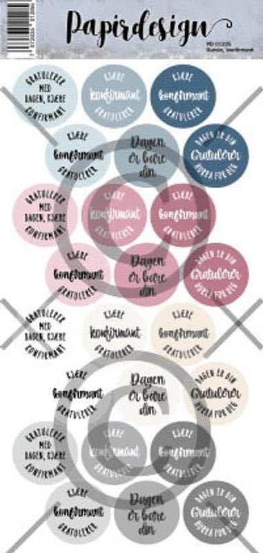 Papirdesign Klistremerke - Konfirmant Runde 5