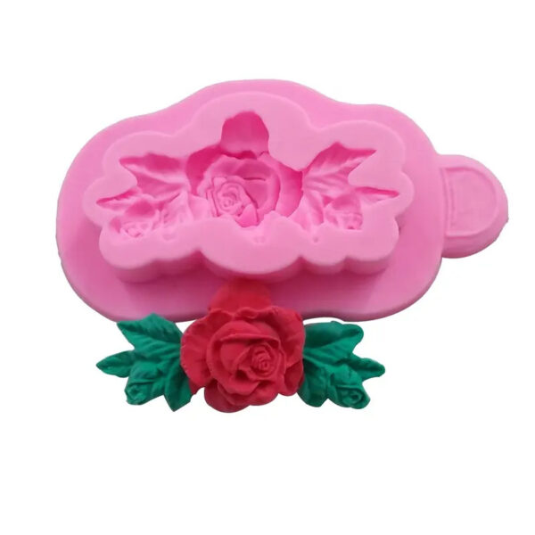 11917_image_33678fb4bbf57407.jpg Silikon form - Enkel Rose m/blader