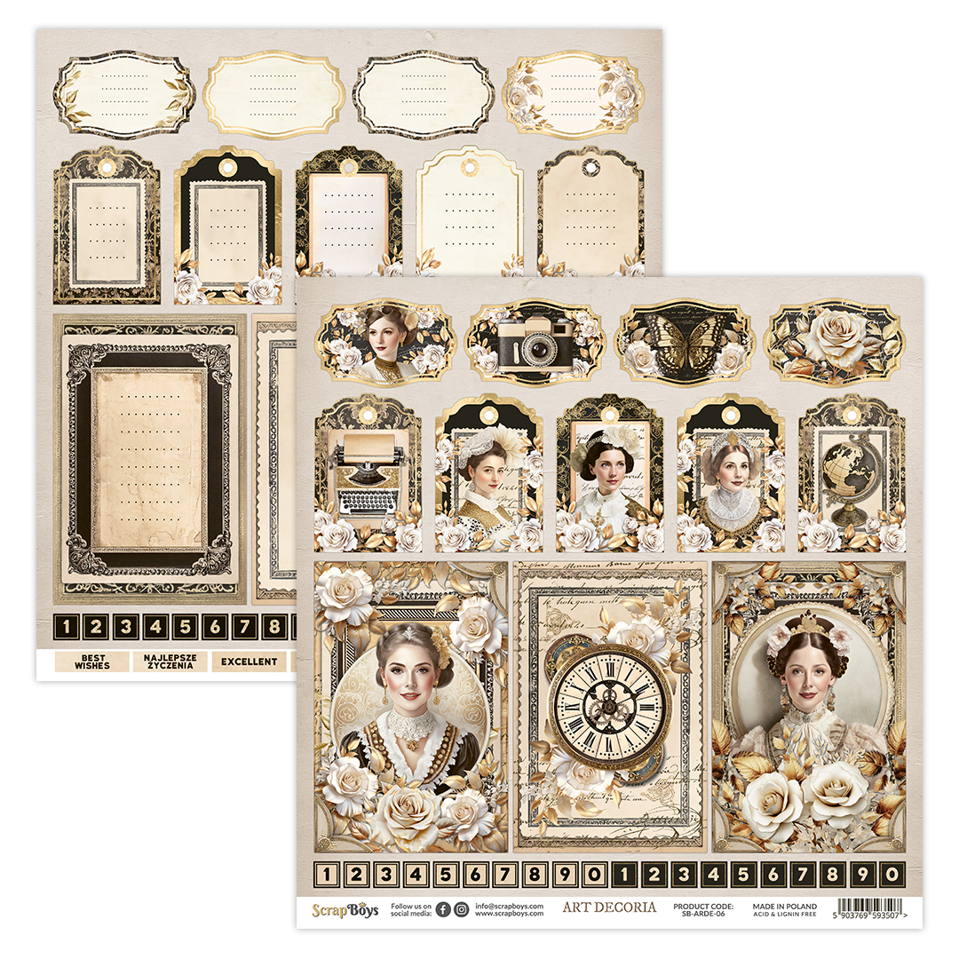 ScrapBoys Art Decoria SB-ARDE-06 Bildeark - Bilde 1