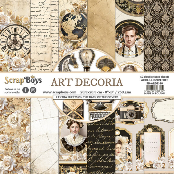 11971_image_56f0d7e4bd755f23.jpg ScrapBoys Art Decoria SB-ARDE-10 8x8 Blokk