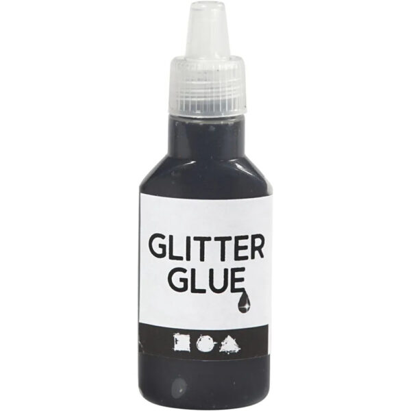 1201.jpg Glitterlim, Svart, 25 ml