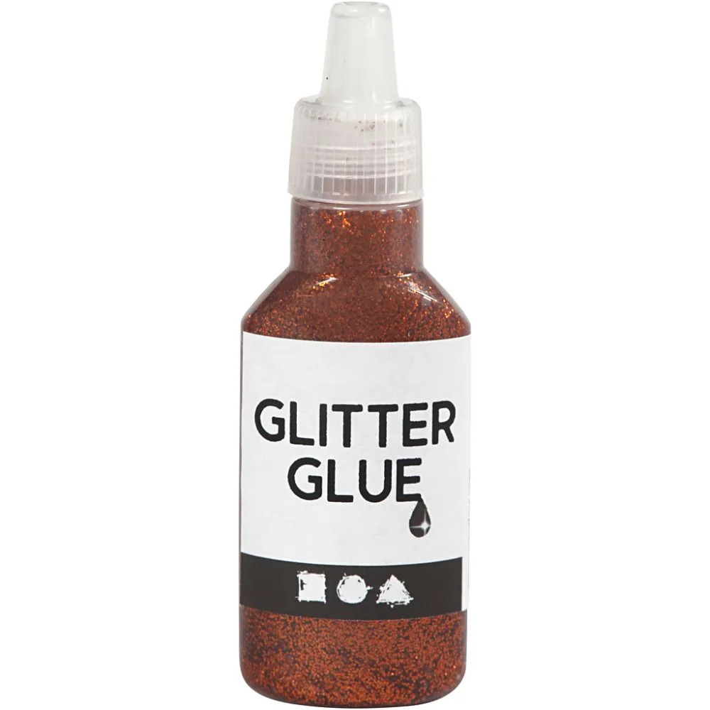 Glitterlim, Orang, 25 ml - Bilde 1