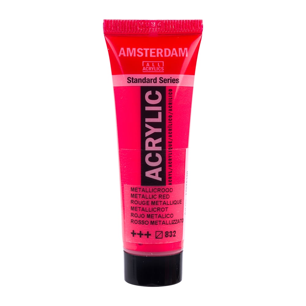 Amsterdam Standard 20ml – 832 Metallic Red - Bilde 1