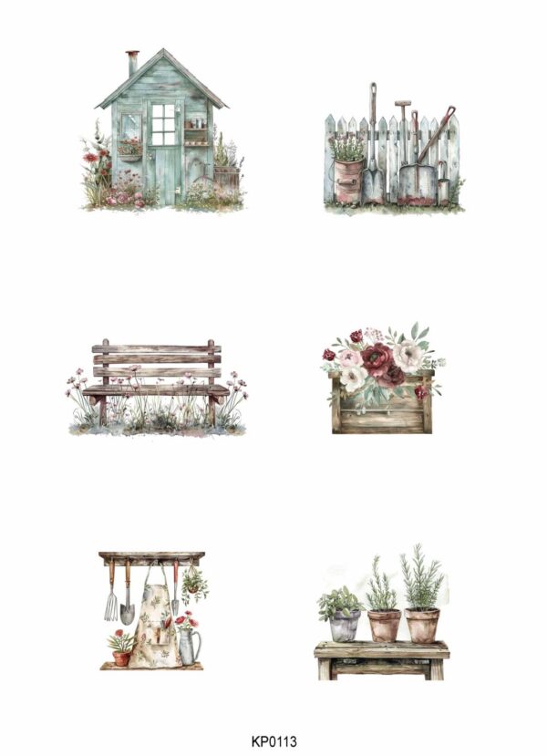 Reprint - Garden A4  Klippeark