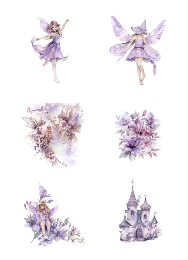 Reprint - Fairies A4  Klippeark
