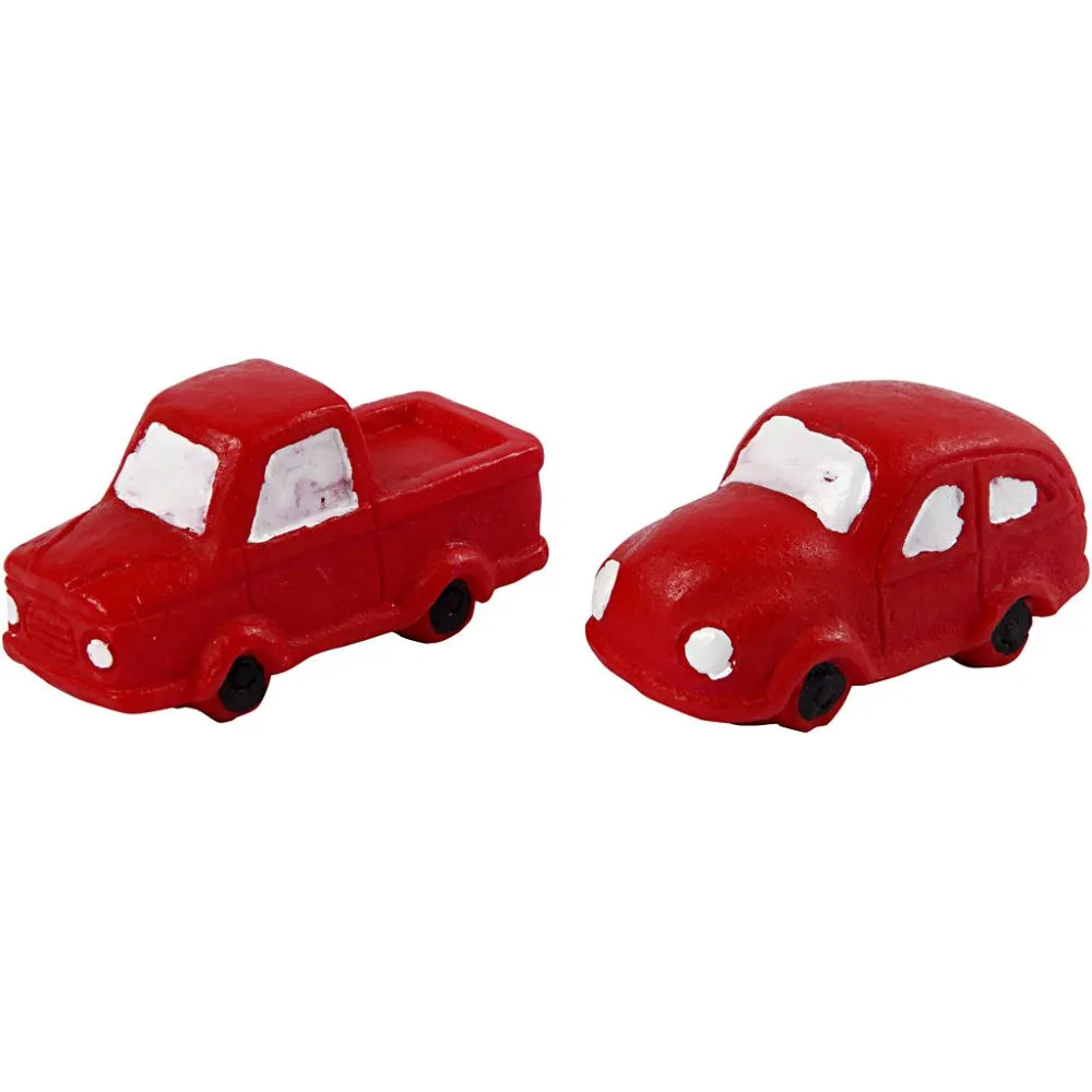 Minifigurer- Bil 20 mm, L: 40 mm, Rød - Bilde 1