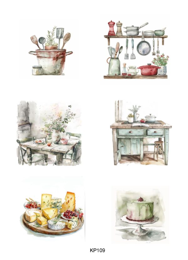 Reprint - Kitchen A4  Klippeark