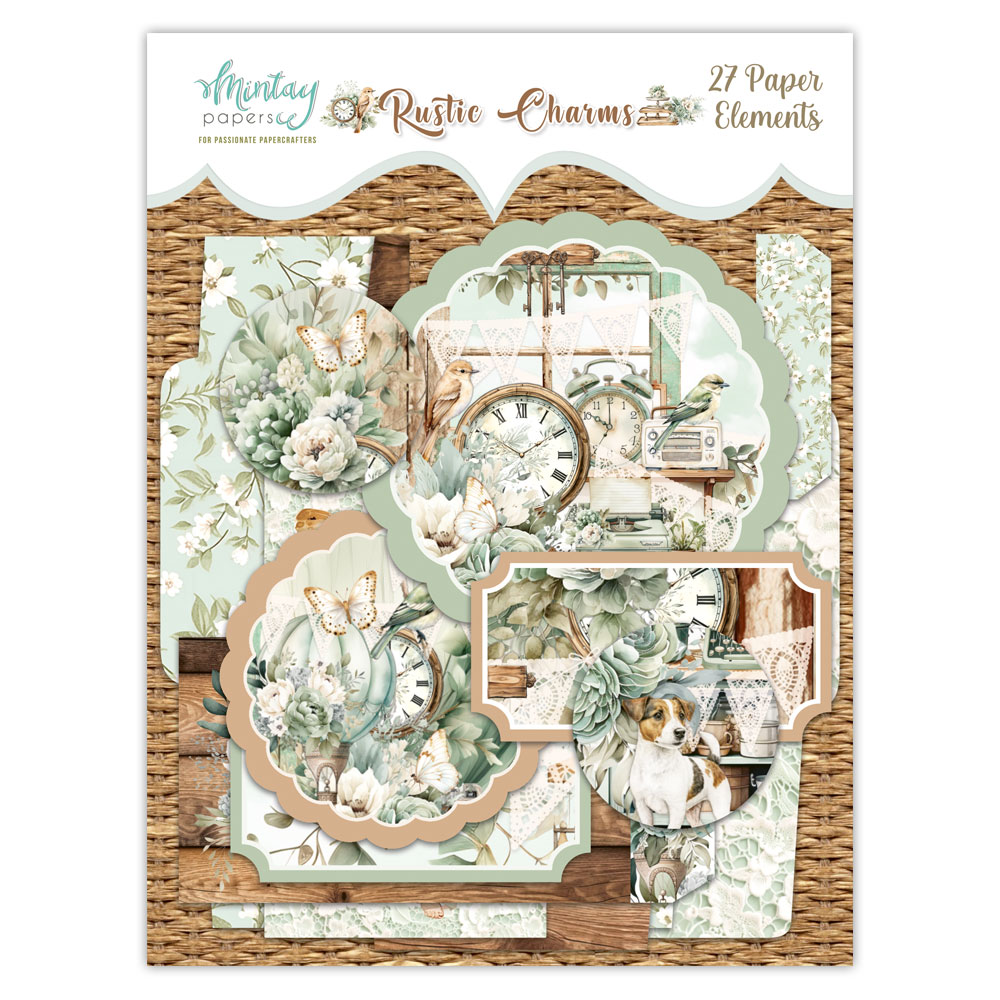 Mintay - Rustic Charms Paper Elements, 27 stk - Bilde 1