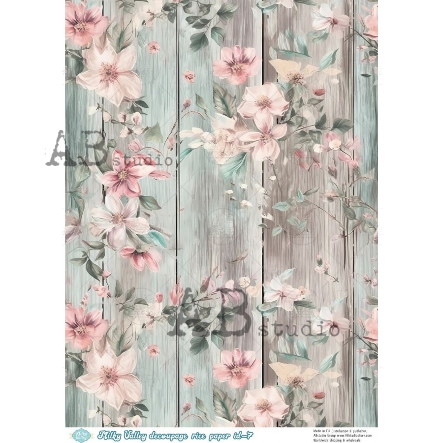 ABstudio Rispapir A4 Milky Valley ID-7 - Bilde 1