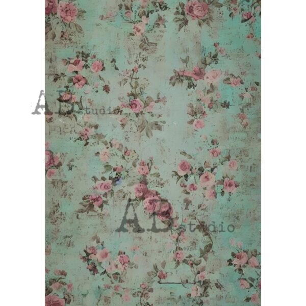 ABstudio Rispapir A4 Shabby Wallpaper No.1795