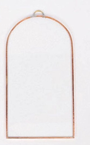 Innrammet glassplate 8x15 cm