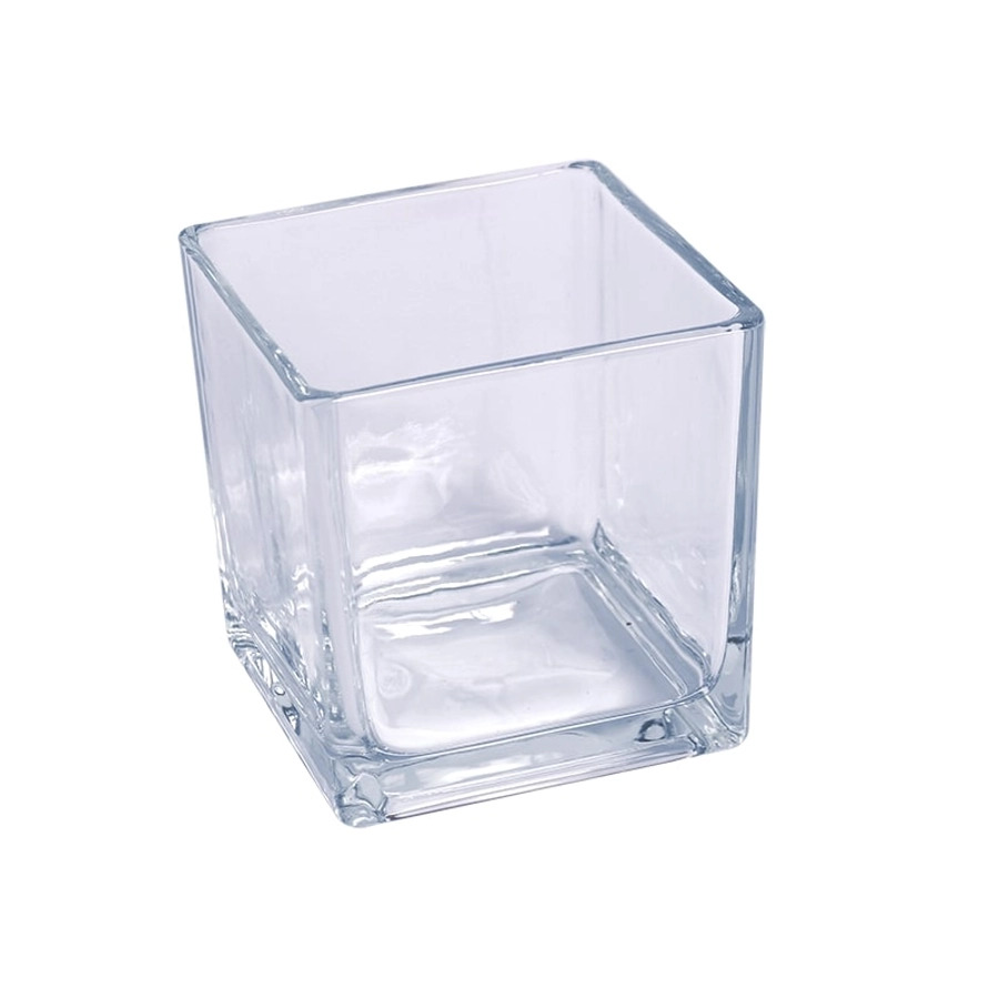 Telysholder glass, 10 x10 x10 cm - Bilde 1