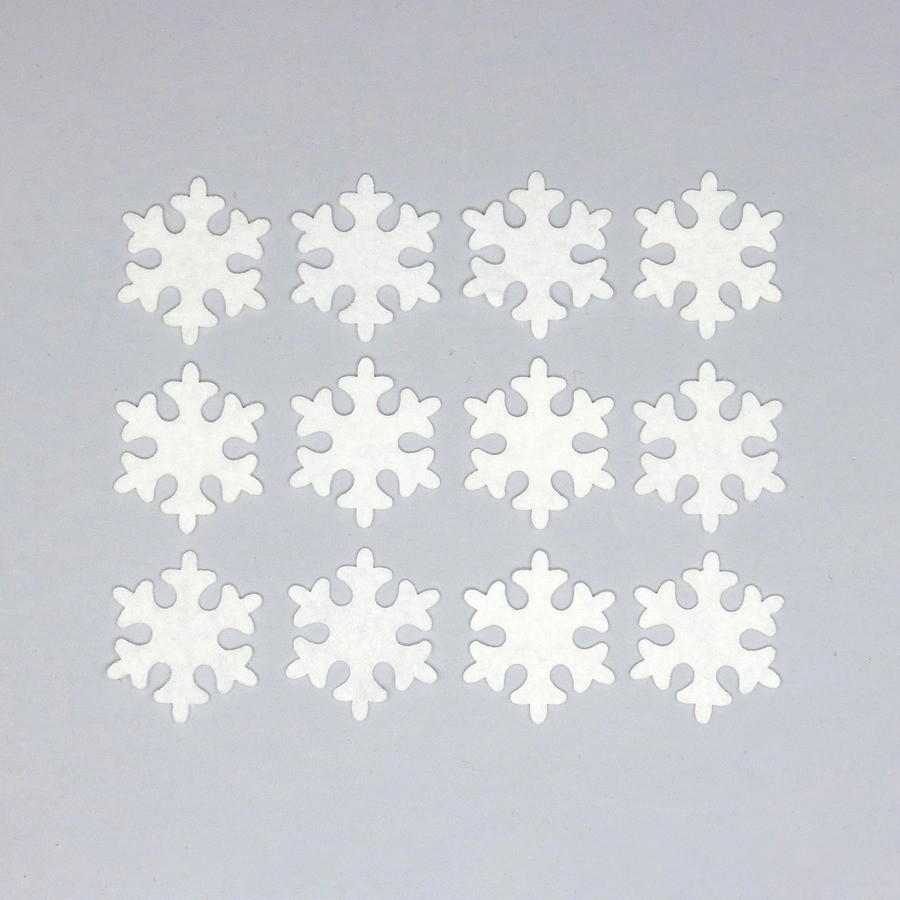 Snøfnugg av filt 12stk - Bilde 1