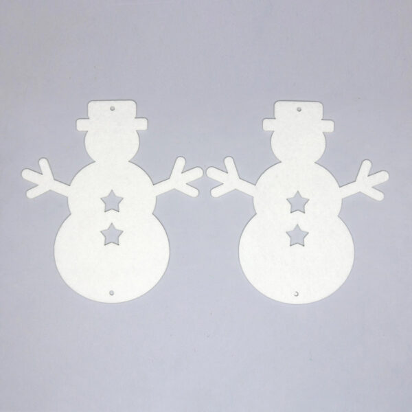 Snømann av filt 2stk