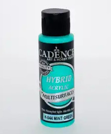 12581_image_d524d6dcbc54c4ce.jpg Cadence Hybrid Acrylic for Multisurfaces Semi Matt - H-044, Mint Green 70ml