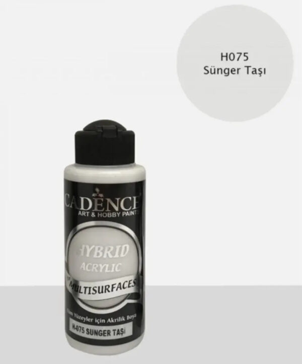 12597_image_56df70a53116d66a.jpg Cadence Hybrid Acrylic for Multisurfaces Semi Matt - H-075, Pumice 70ml