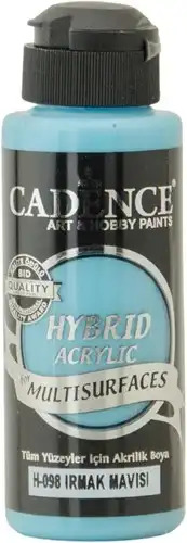 12602_image_725d78852559aa2c.jpg Cadence Hybrid Acrylic for Multisurfaces Semi Matt - H-098, River Blue 70ml