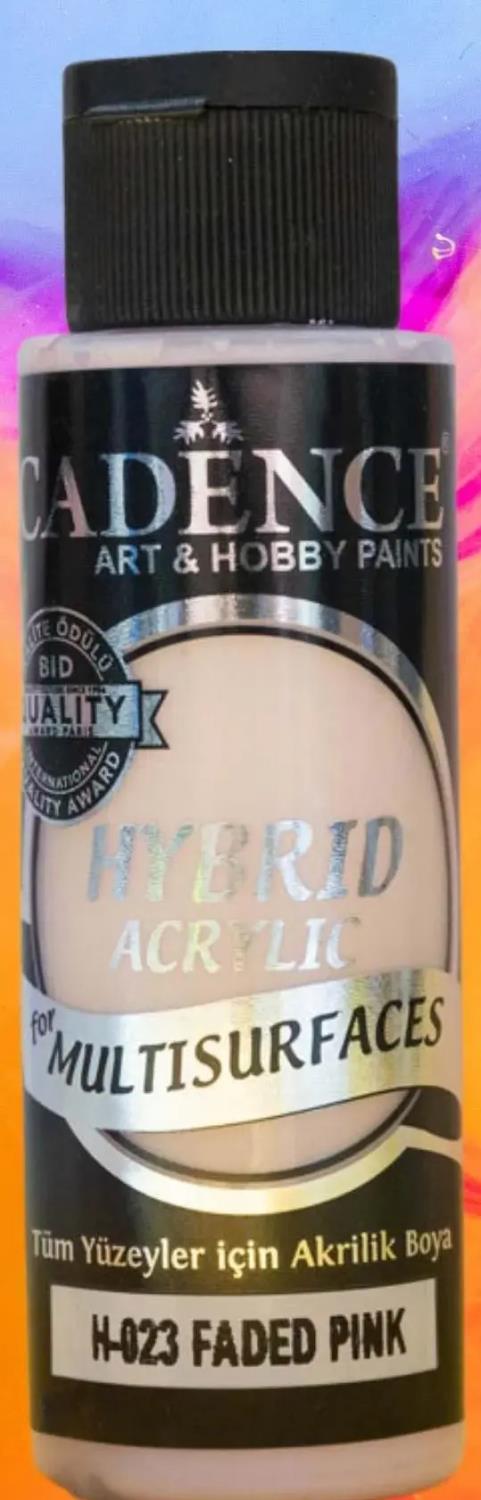 12616_image_462ba54a2421cd47.jpg Cadence Hybrid Acrylic for Multisurfaces Semi Matt - H-023, Faded Pink 120ml