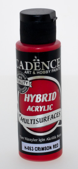 12619_image_f265784a3c7f8274.jpg Cadence Hybrid Acrylic for Multisurfaces Semi Matt - H-053, Crimson Red 120ml