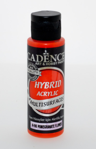 12625_image_8f5227fd3593e756.jpg Cadence Hybrid Acrylic for Multisurfaces Semi Matt - H-105, Pomegranate Flower 120ml