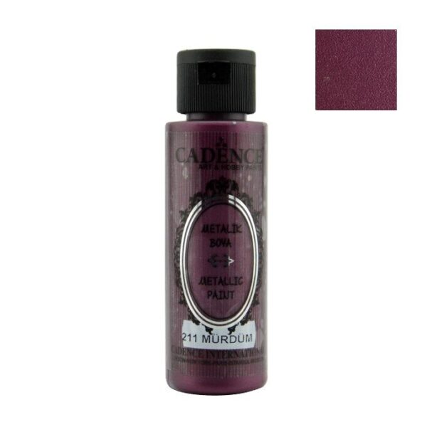12641_image_663df933114b45c4.jpg Cadence Metallic Paint - 211 Plum, 70ml