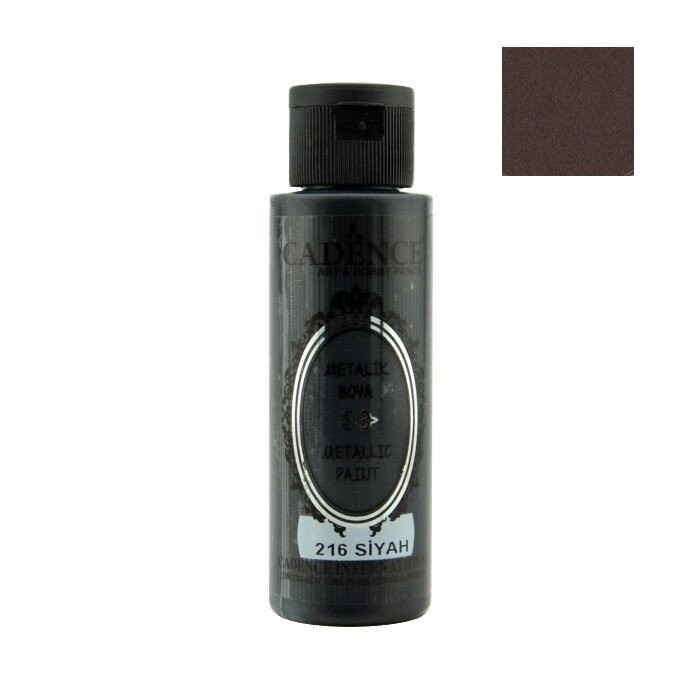 Cadence  Metallic Paint - 216 Black, 70ml - Bilde 1