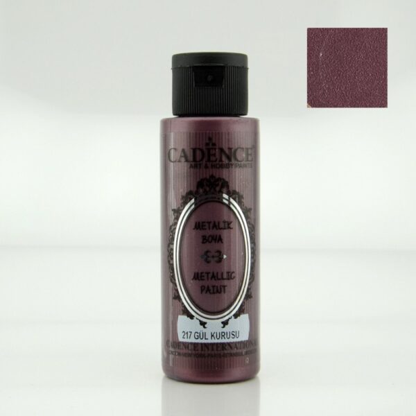 12665_image_f9a26e5c24f7b95b.jpg Cadence Metallic Paint - 217 Dry Rose, 70ml