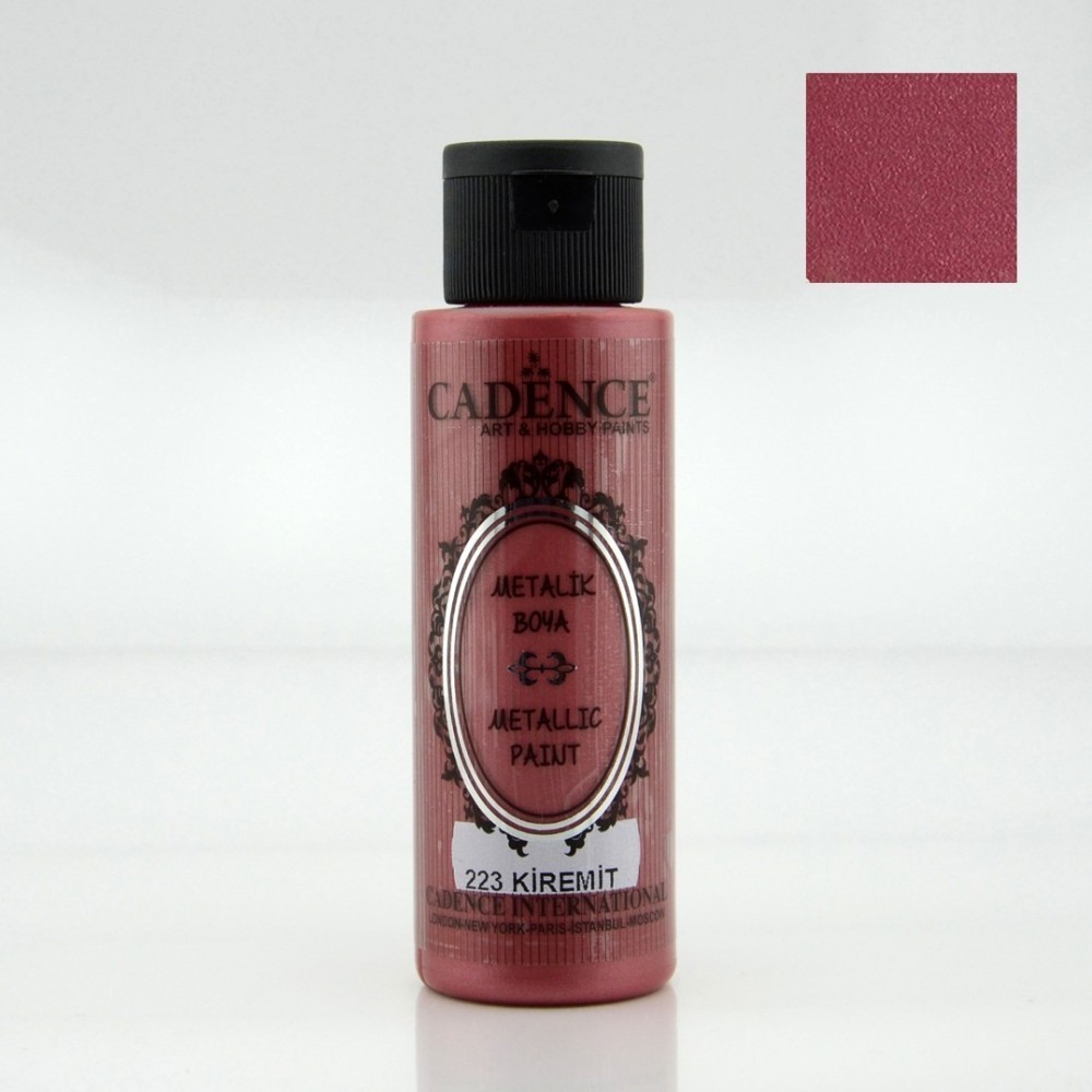 Cadence  Metallic Paint - 223 Terracotta, 70ml - Bilde 1
