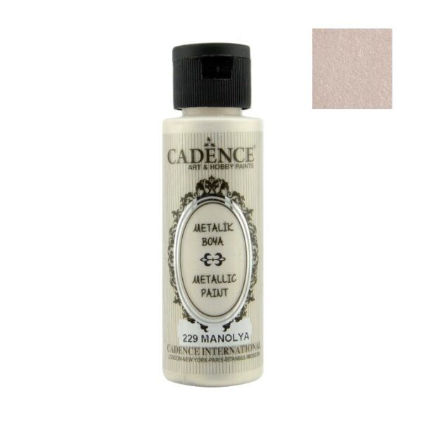 12673_image_5ae6c3af15571b43.jpg Cadence Metallic Paint - 229 Magnolia, 70ml