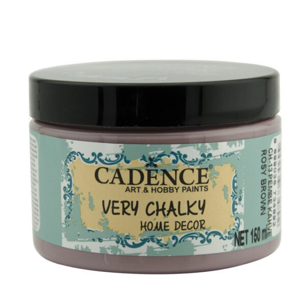 12687_image_1d56d9489599f109.jpg Cadence Very Chalky Home Decor Ultra Matt Velvety Acrylic Paint - CH-13 Rosy Brown, 150ml