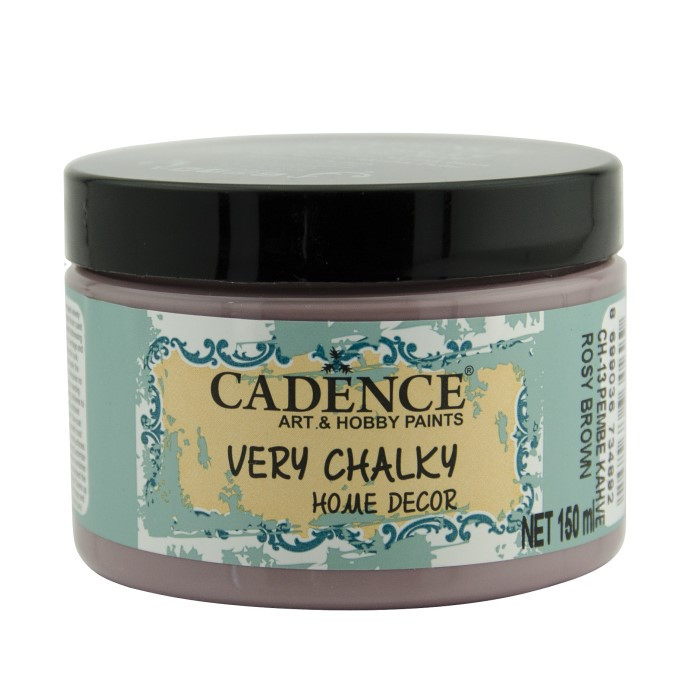 Cadence Very Chalky Home Decor Ultra Matt Velvety Acrylic Paint - CH-13 Rosy Brown, 150ml - Bilde 1