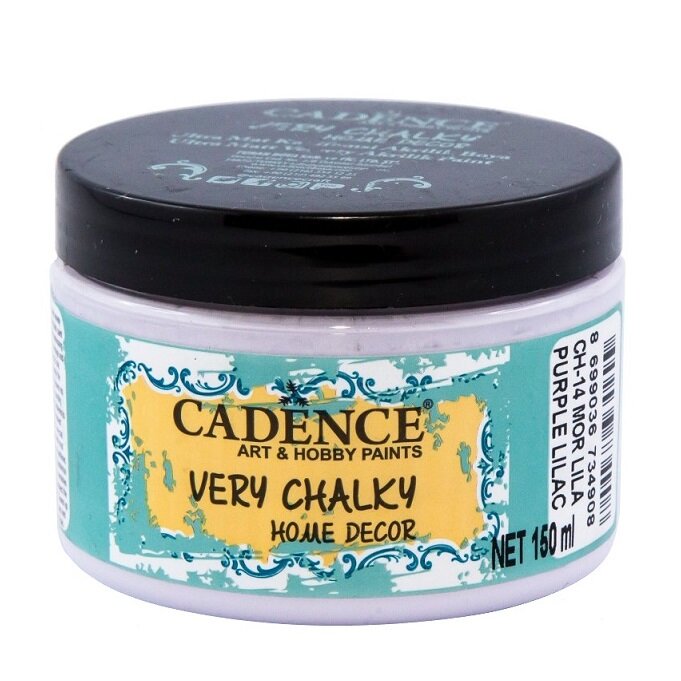 Cadence Very Chalky Home Decor Ultra Matt Velvety Acrylic Paint - CH-14 Purple Lilac, 150ml - Bilde 1
