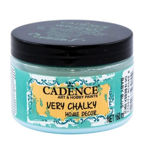 12690_image_6055c18cced80979.jpg Cadence Very Chalky Home Decor Ultra Matt Velvety Acrylic Paint - CH-16 Baby Blue, 150ml