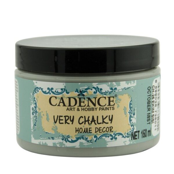 12694_image_10521cde79ae9fe9.jpg Cadence Very Chalky Home Decor Ultra Matt Velvety Acrylic Paint - CH-25 October Mist, 150ml