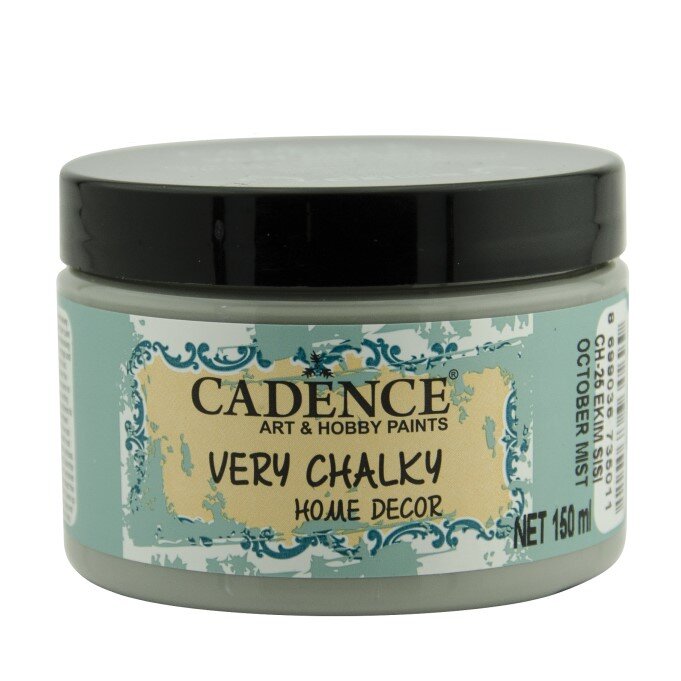 Cadence Very Chalky Home Decor Ultra Matt Velvety Acrylic Paint - CH-25 October Mist, 150ml - Bilde 1